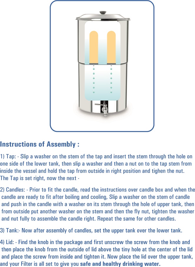 instructions of assembly