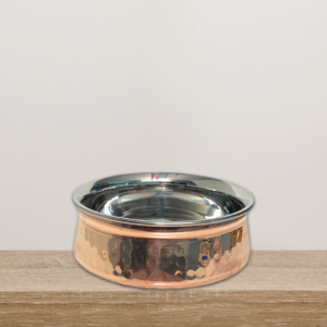 Steel Copper Handi/ Serving Bowl (Medium)