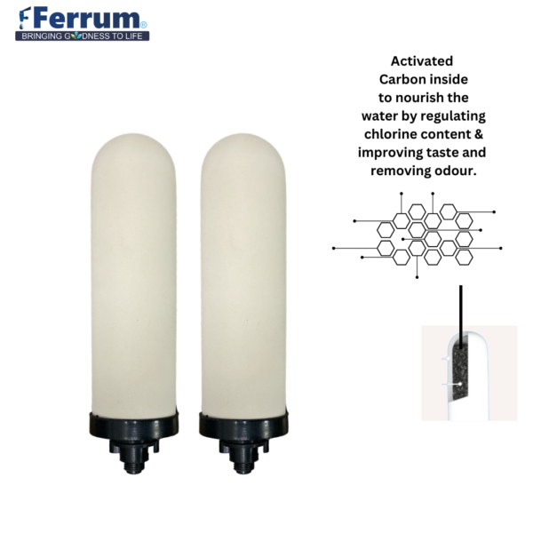 ferrum ceramic filter candles with activated carbon for thames pure water filters