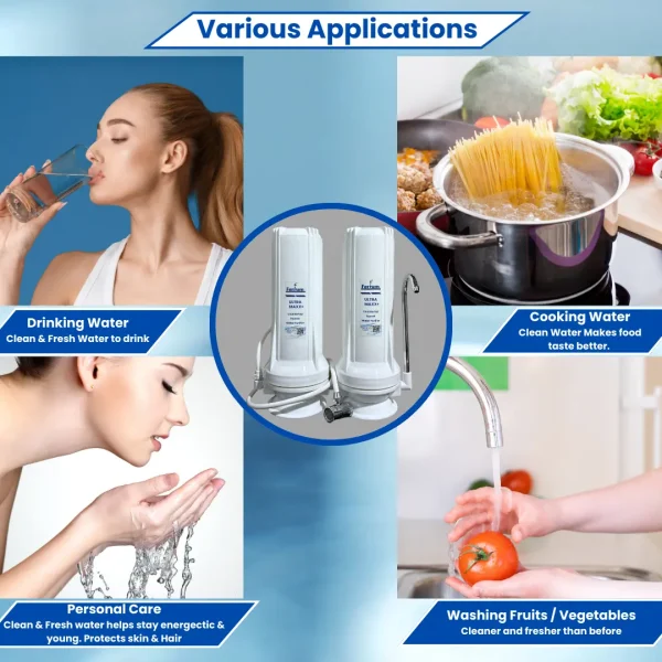 Ferrum Ultra Maxx+ Countertop Faucet Water Purifier uses